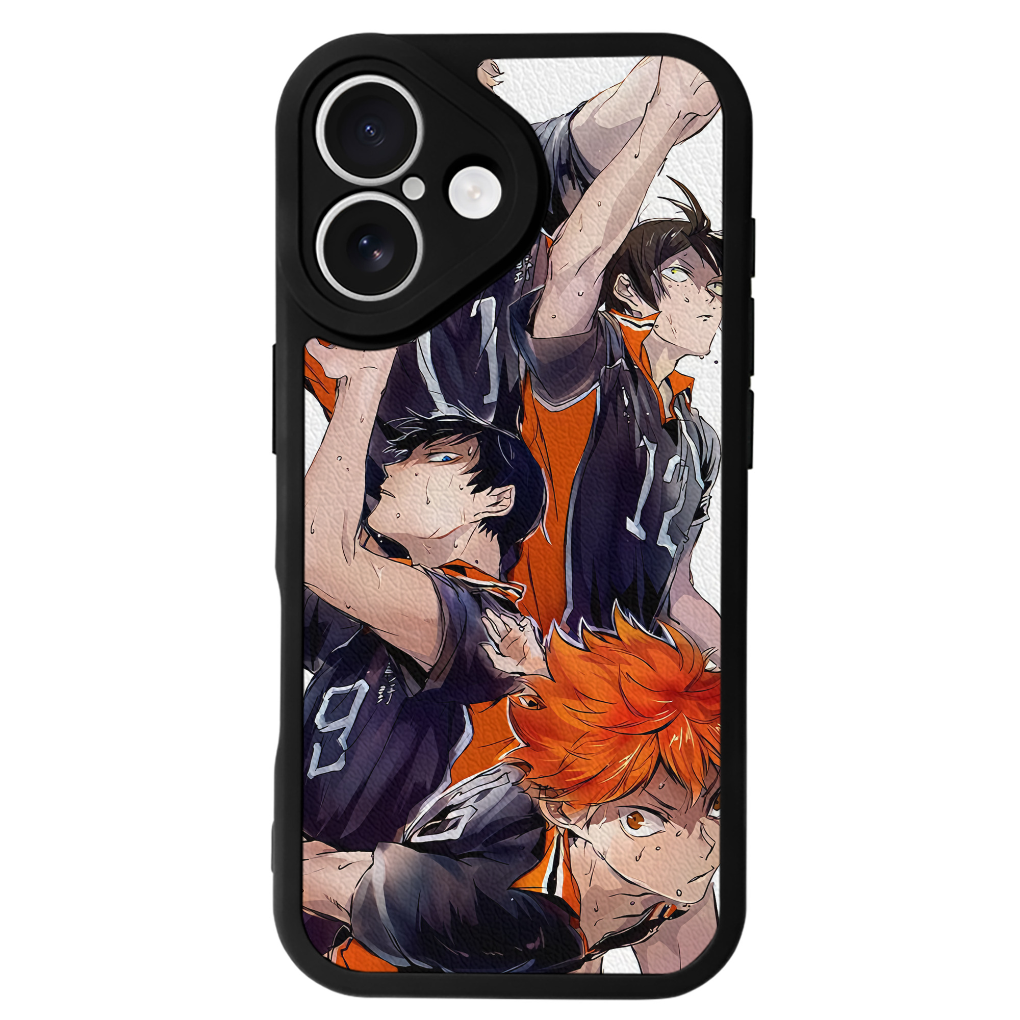 （画像用） ハイキュー!! Haikyu!! 【iPhone 16シリーズ対応】シリコンスマホケース（レザー調） 材質：シリコン